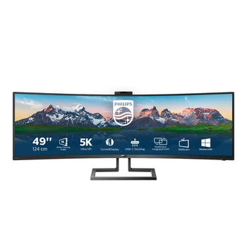 Monitor Philips 499P9H/00 (48,8"; VA; 5120x1440; DisplayPort, HDMI x2; kolor czarny)