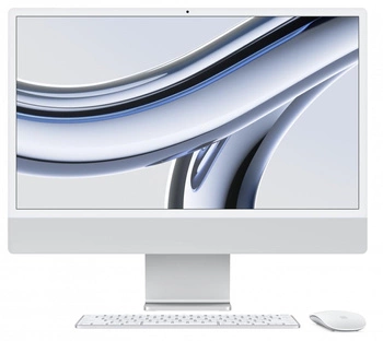 iMac 24 cale: M3 8/8, 8GB, 256GB SSD - Srebrny