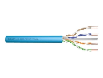 DIGITUS DK-1614-A-VH-5 CAT 6A U-UTP installation cable 500MHz Dca EN 50575 AWG 23/1 500m drum sx blue