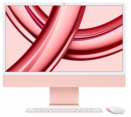 iMac 24 cale: M3 8/10, 8GB, 512GB SSD - Różowy