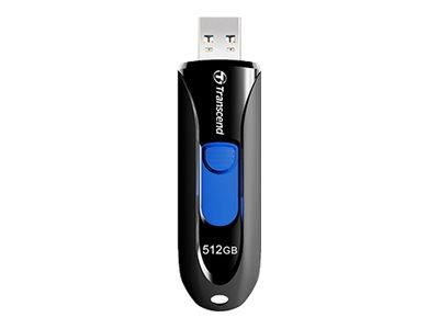 TRANSCEND 512GB USB 3.1 Pen Drive Capless Black