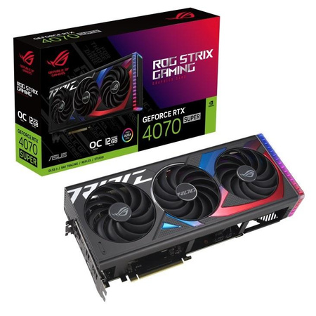 Karta graficzna ASUS ROG Strix GeForce RTX 4070 SUPER OC 12GB GAMING