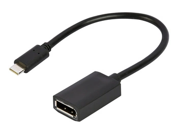 GEMBIRD Adapter USB-C do DisplayPort czarny 4K 15 cm