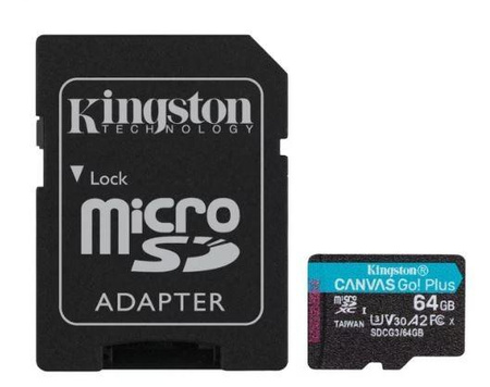 Karta pamięci microSD 64GB Canvas Go Plus 170/70MB/s Adapter