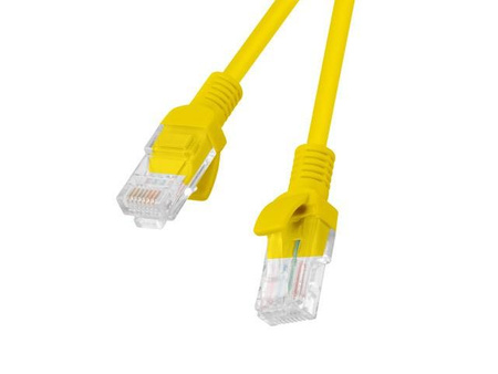 PATCHCORD KAT.5E 0.25M ŻÓŁTY FLUKE PASSED LANBERG 10-PACK