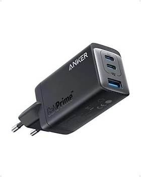 Ładowarka 735 GaN III Prime 2xUSB-C 65W USB-A 22.5W Czarna