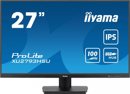 Monitor Prolite XU2793HSU-B6 27 cali IPS.HDMI.DP.2x2W.USBx2.FHD.SLIM.100Hz