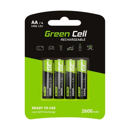 Akumulatorki Paluszki 4x AA R6 2600mAh 