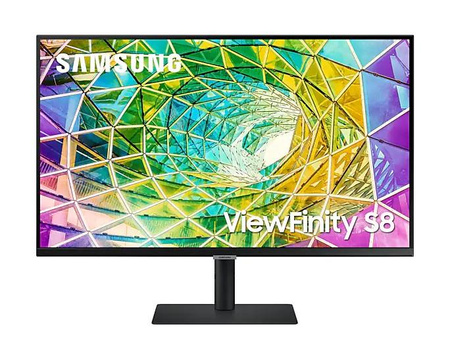 Monitor 32 cale ViewFinity S8 IPS 3840x2160 UHD 16:9 1xHDMI 1xDP 3xUSB 3.0, 1xUSB 2.0 5ms HAS+PIVOT płaski 3 lata on-site (LS32A800NMPXEN)