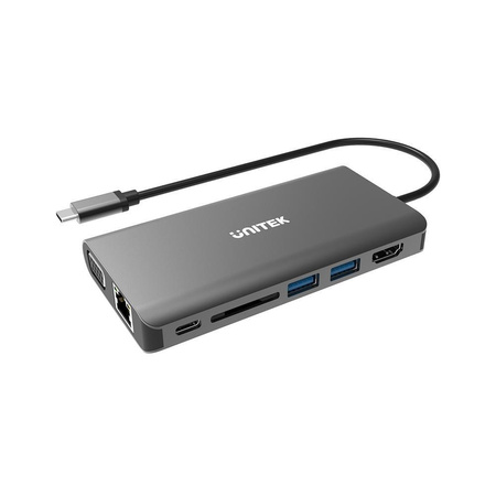 UNITEK HUB 8W1 USB3.1 TYP-C, PD 100W, D1019A