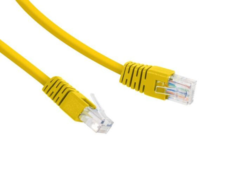 Patch cord Kat.6 UTP 0.5m żółty 