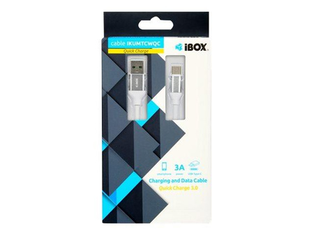 IBOX IKUMTCWQC KABEL I-BOX USB TYP-C 3A QUICK CHARGE, 1,5m