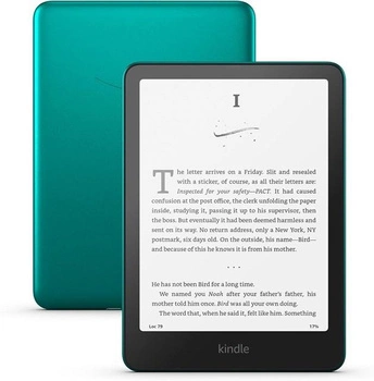 Ebook New Kindle Paperwhite (12th Generation) - 2024 release 7” glare-free 32GB Wi-Fi Wireless charging (Without Lockscreen Ads) Jade