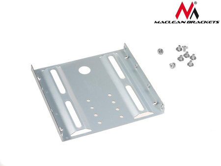 Adapter redukcja HDD/SSD Maclean MC-655 sanki szyna 3,5" na 2,5" metalowy