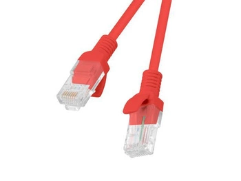 LANBERG PCU6-10CC-0100-R Lanberg Patchcord RJ45 kat. 6 UTP 1m czerwony