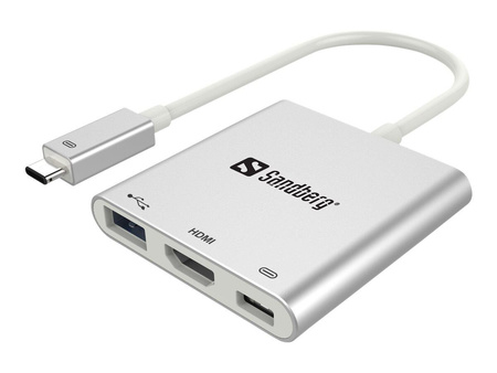 SANDBERG 136-00 Sandberg Replikator portów USB-C - HDMI+USB