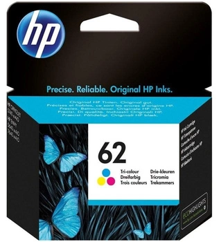 HP 62 TRI-COLOR INK CARTRIDGE/EN/RU/FR/PL/CZ/HU