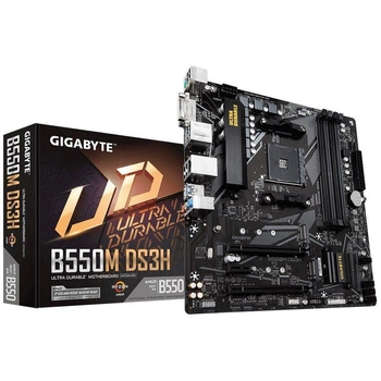 Płyta Gigabyte B550M DS3H /AMD B550/DDR4/SATA3/M.2/USB3.0/PCIe4.0/AM4/mATX - OTW OPAK