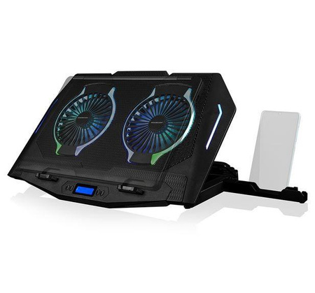 Podstawka chłodząca pod laptopa CF21 RGB SILENT FAN Czarna 