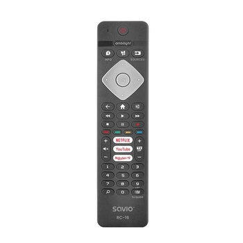 SAVIO PILOT UNIWERSALNY/ZAMIENNIK DO TV PHILIPS, SMART TV, RC-16