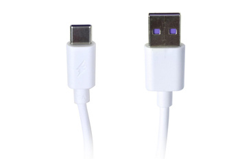 Kabel USB-C Vakoss TC-U539 Fast Charge 5A 1m biały