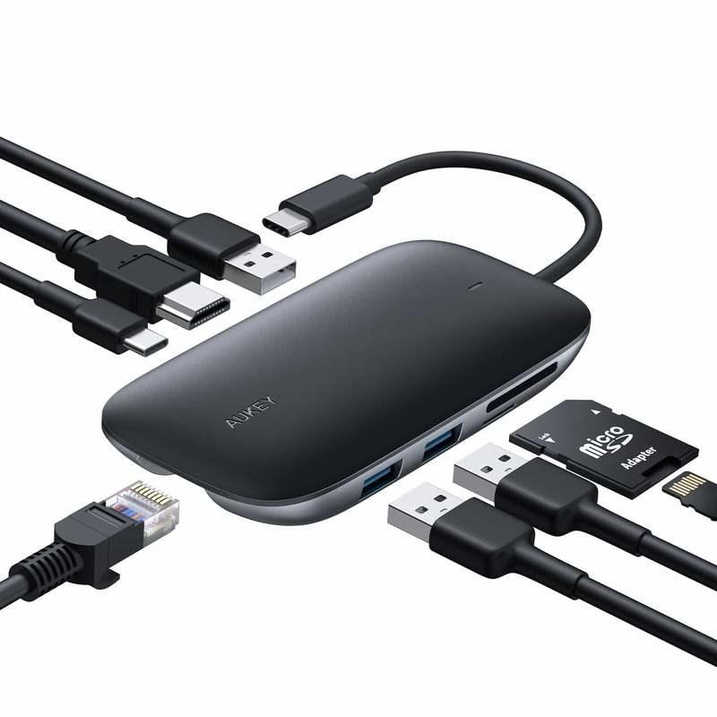 Unitek Hub USB-C - HDMI, 2xUSB, RJ-45, VGA (100W, PD) - Huby USB - Sklep  komputerowy 