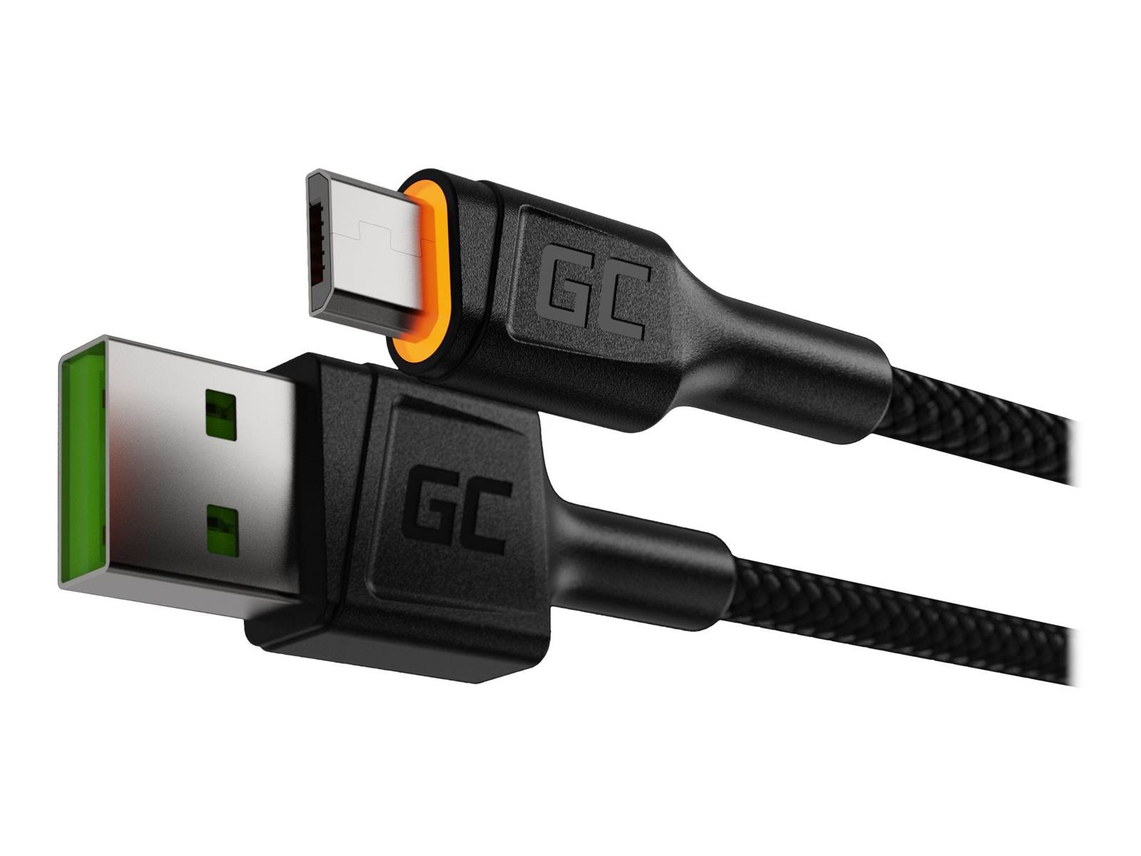 GC Ray USB cable - USB-C 2m with green backlight